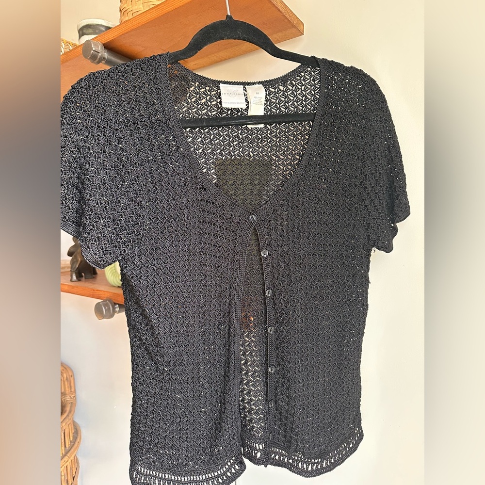 Emma James Black Knit Cardigan